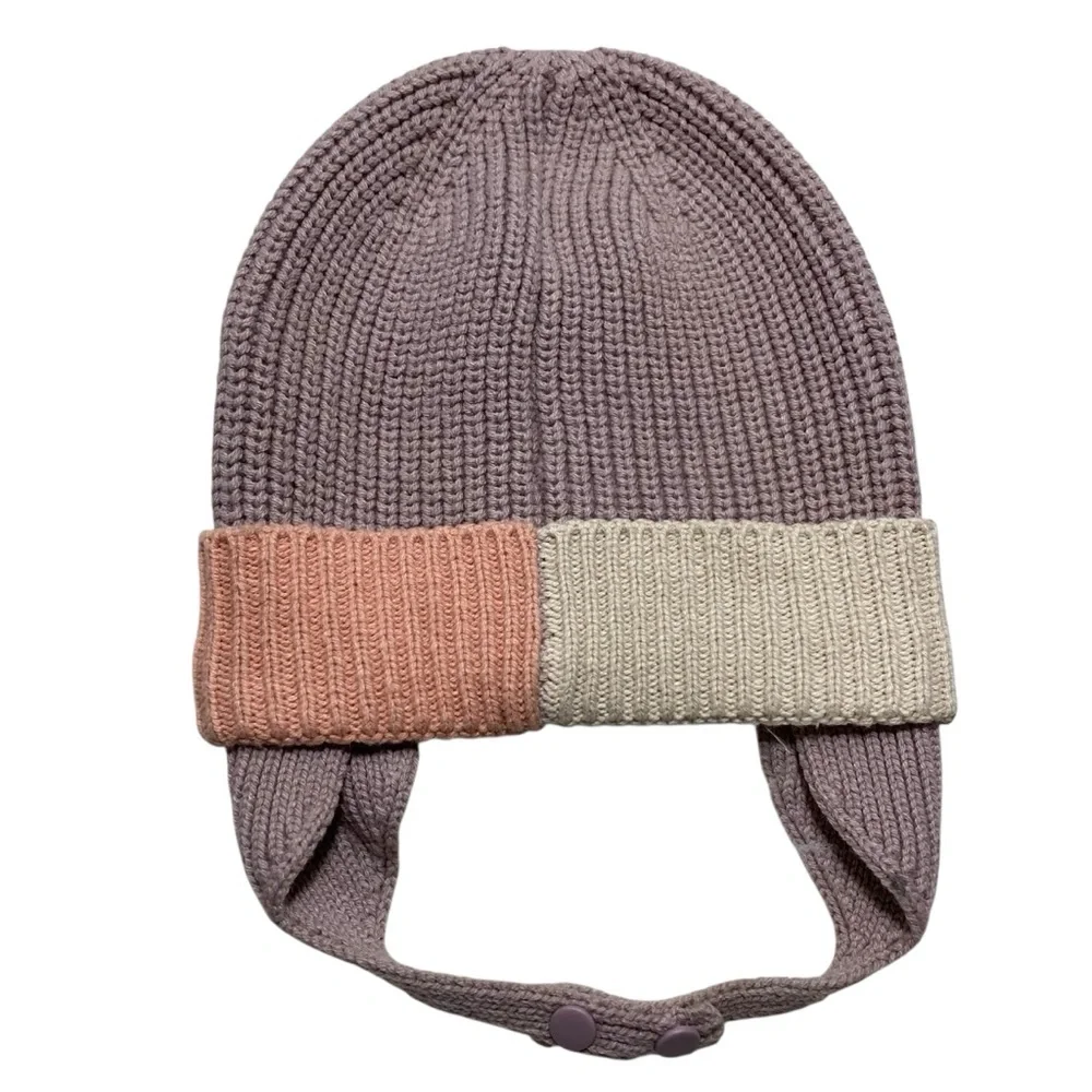 7AM Baby Chunky Knit Ear Flap Beanie Sz-Enfant - Picture 2 of 3